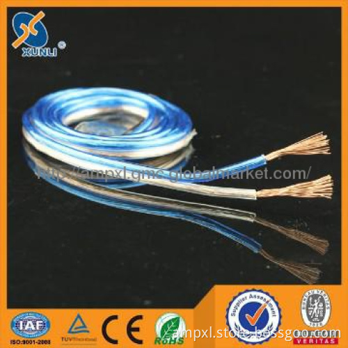 Speaker cable with tinsel copper